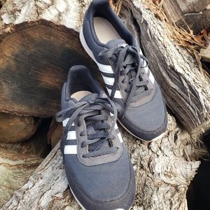 Ladies Adidas black sneakers  size 7.5